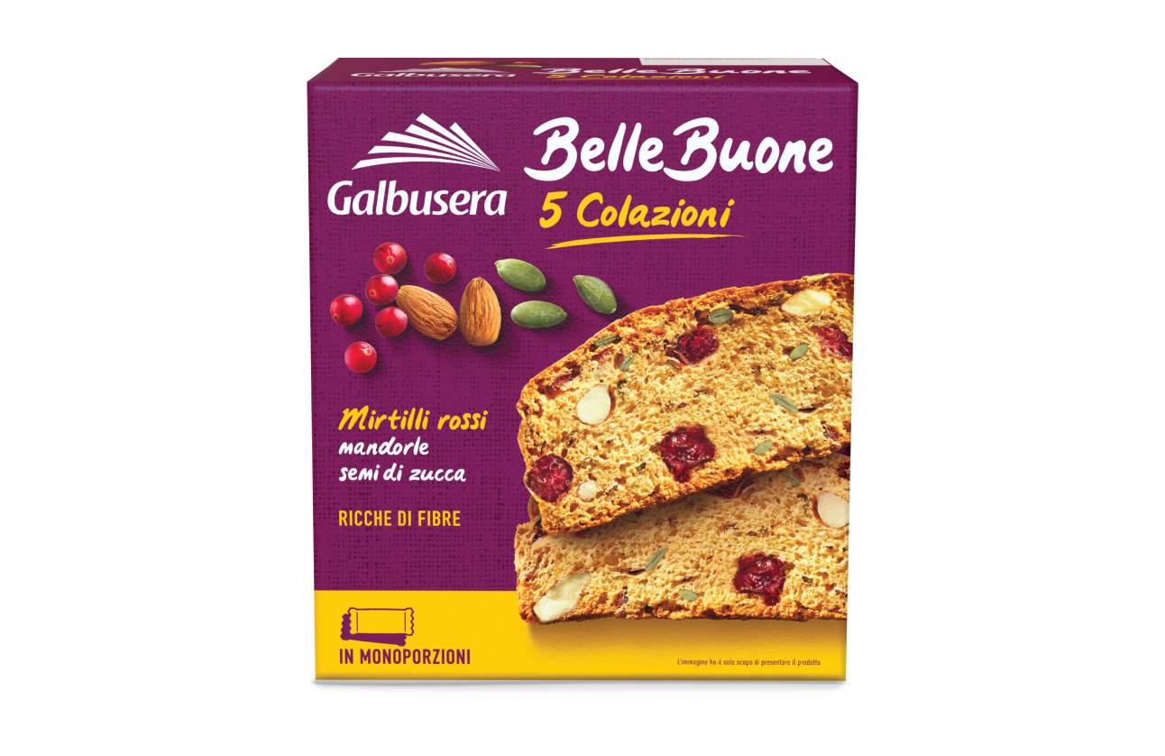 BelleBuone 5 Colazioni mirtilli rossi, mandorle e semi di zucca