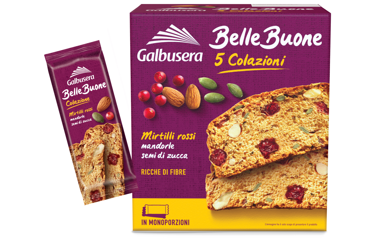 BelleBuone 5 Colazioni mirtilli rossi, mandorle e semi di zucca