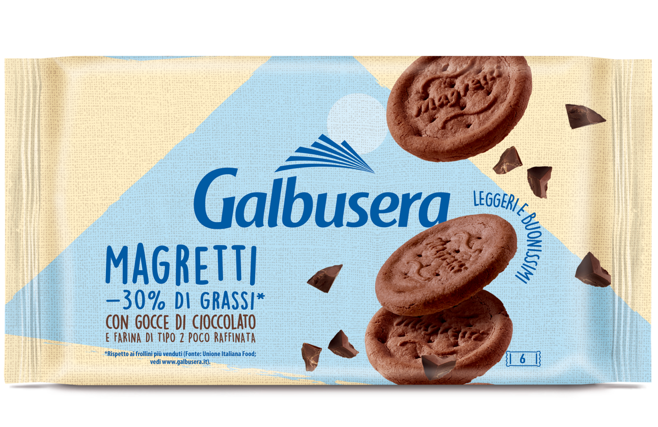 Magretti frollini con gocce di cioccolato