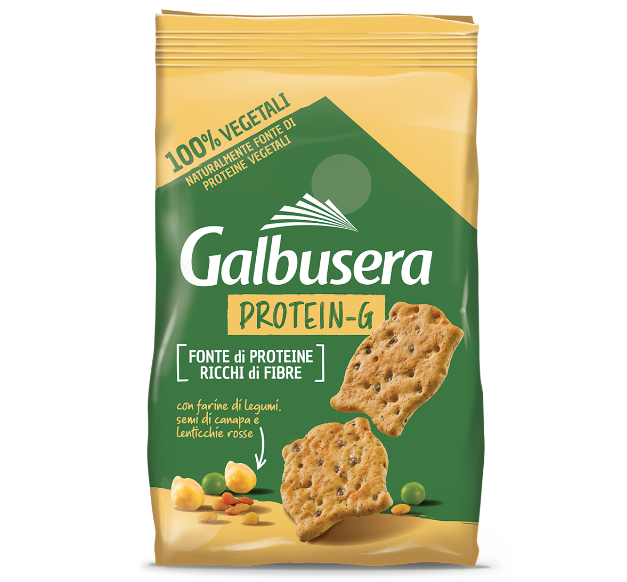 Protein-G cracker 100% vegetali, in sacchetto