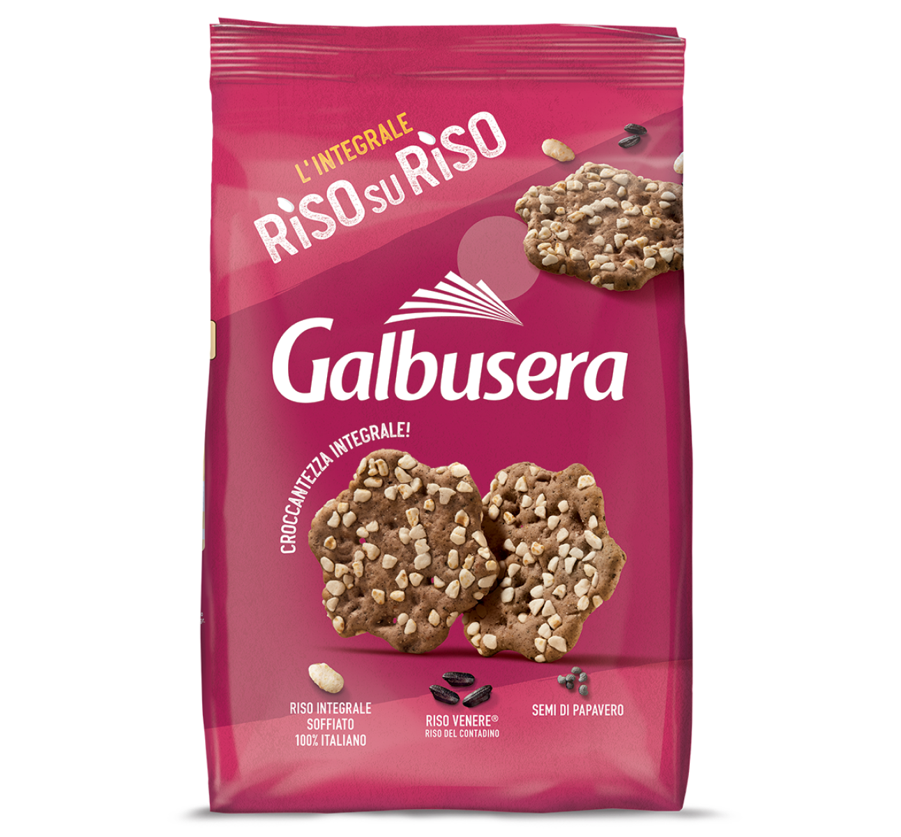 RisosuRiso cracker con riso Venere®, in sacchetto