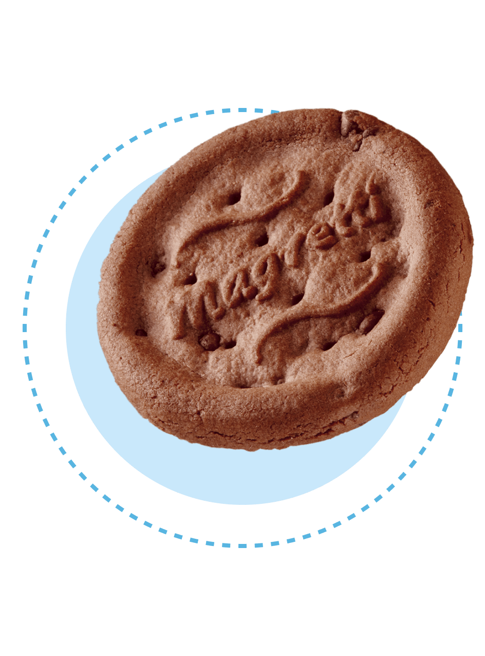 Magretti frollini con gocce di cioccolato