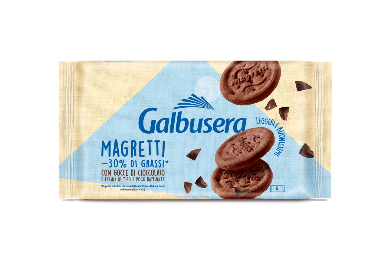 Magretti frollini con gocce di cioccolato
