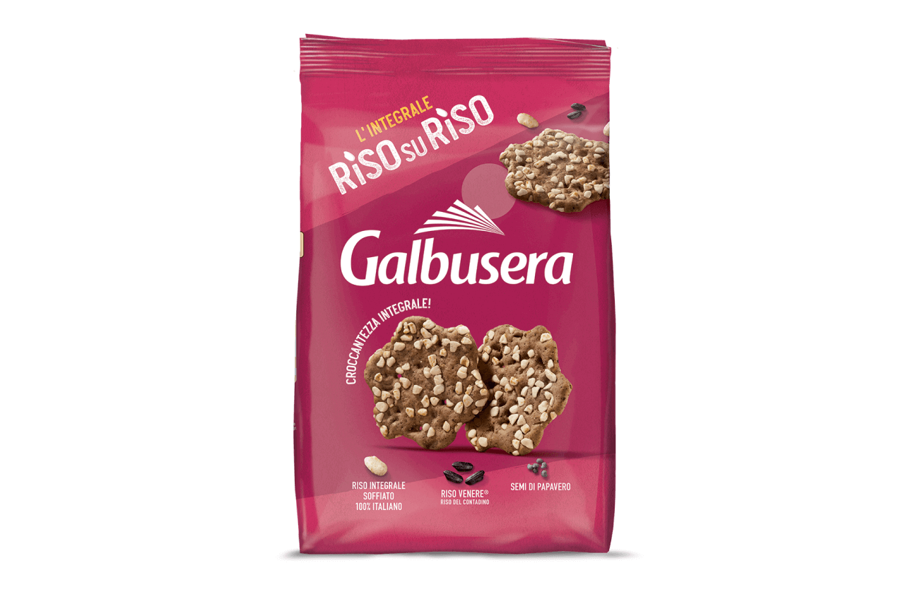 RisosuRiso cracker con riso Venere®, in sacchetto